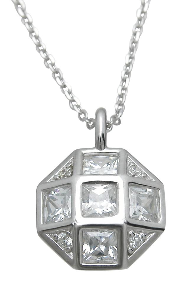 18 & 12 mm Sterling Silver Pendant