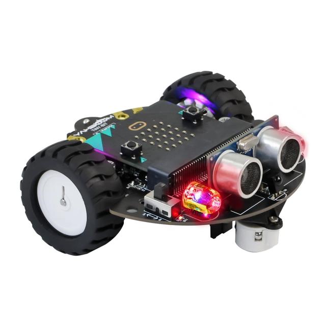 Yahboom Micro-bit DIY Coding Science Building Smart Toys Car Robotic Kit - Learning Educational STEM Projects for Kids Ages 8-12 - Without Microbit