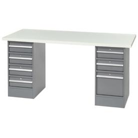 Pedestal Workbench - Gray