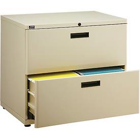 30 in. Interion Lateral File Cabinet 2 Drawer Putty