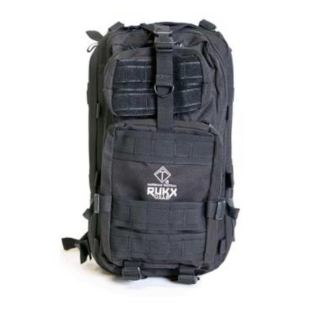 Rukx Tactical 1 Day Backpack - Black