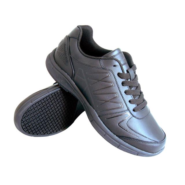 Mens Slip-Resistant Athletic Work Shoe&#44; Black - Size 8.5 Wide