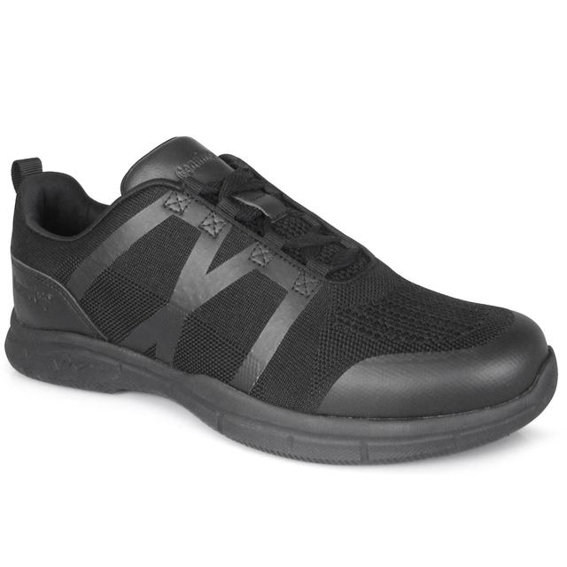 Men Athletic Slip Resistant Shoe&#44; Black - Size 11.5 Medium