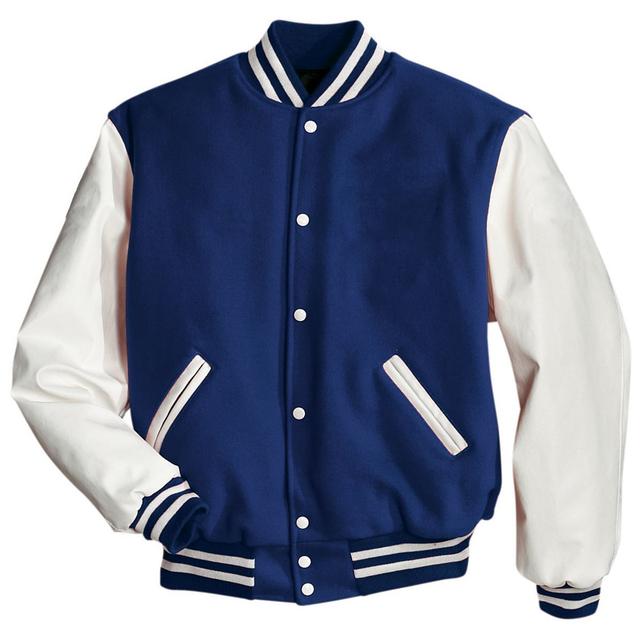 Award Jacket&#44; Black & White - 2XL