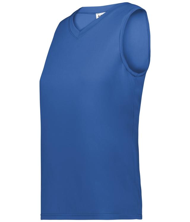 4794.060.S Ladies Attain Wicking Sleeveless Jersey, Royal - Small
