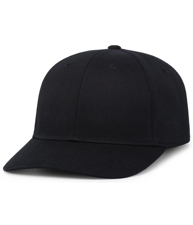 P208.080.OS Hybrid Snapback Dad Cap, Black - One Size