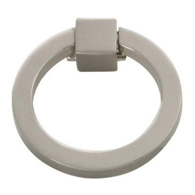 Ring Door Pull, Satin Nickel - 2.09 in.