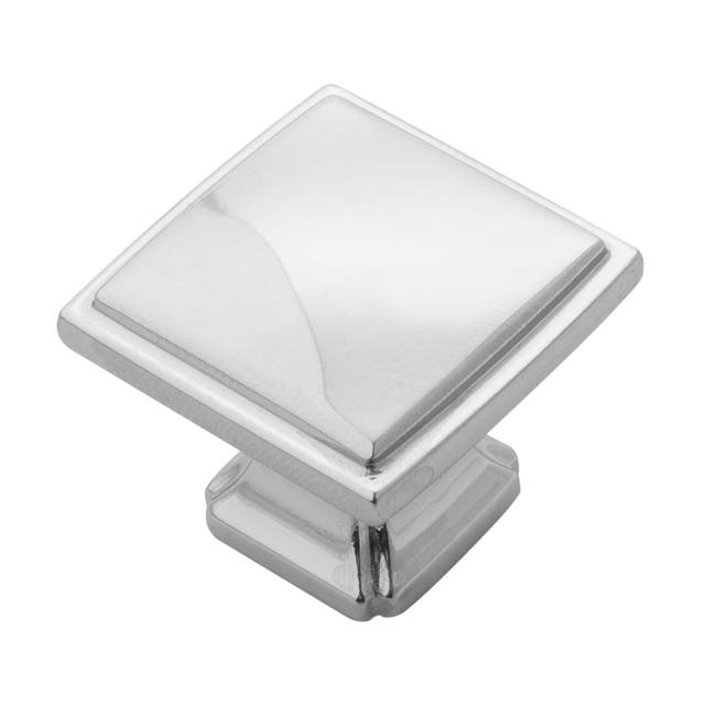 1.25 in. Square Bridges Cabinet Knob, Oil Rub Bronze Highlight