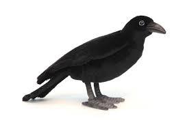 Hansa 6266 Black Crow Plush Toy, 12.1 in. -