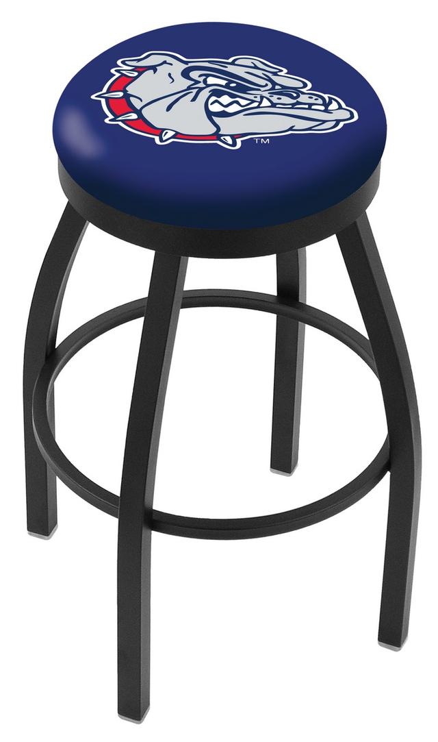 25&quot; L8B2B - Black Wrinkle Gonzaga Swivel Bar Stool with Accent Ring by  Company