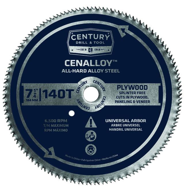 178320628 08206 7.25 in. x 140T Plywood Cenaly Saw Blade