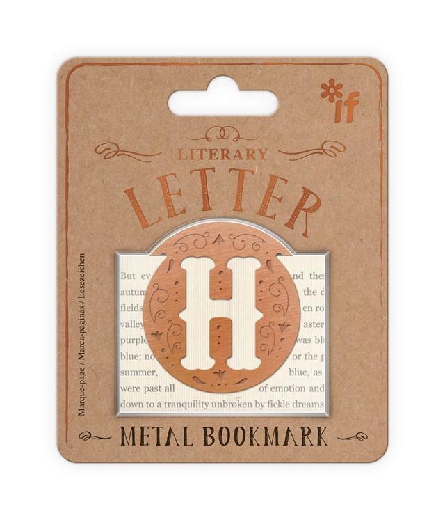 Literary Letters Bookmark, Letter H