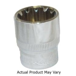 0.37 in. Drive Chrome Spline Socket, 18 mm