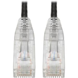 10 ft. CAT6 Gigabit Patch Cable for Snagless RJ45 Molded Slim, Black