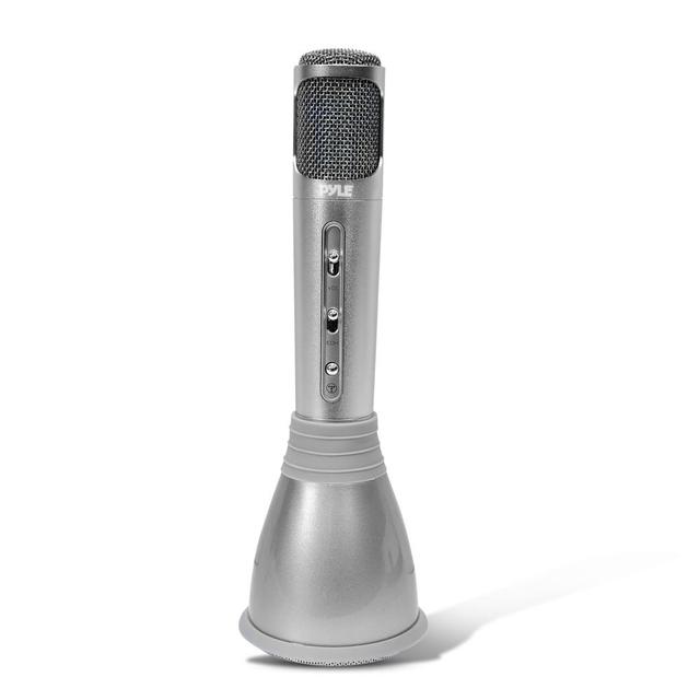 Pyle - Pro Sound PKRK68MC Bt Karaoke Microphone Speaker Systemwith Wireless Megaphone - Style Microphone
