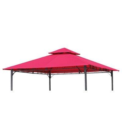10 ft. Gazebo Canopy St. Kitts Replacement Top, Cranberry