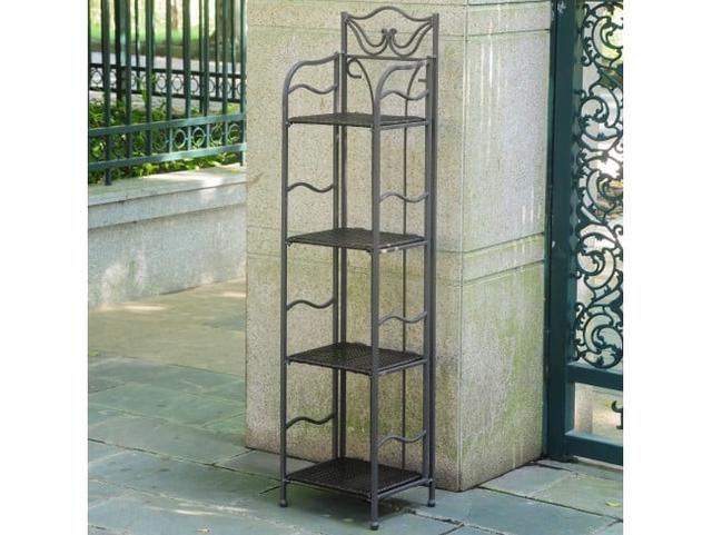 12 in. Valencia 4-Tier Plant Stand, Chocolate