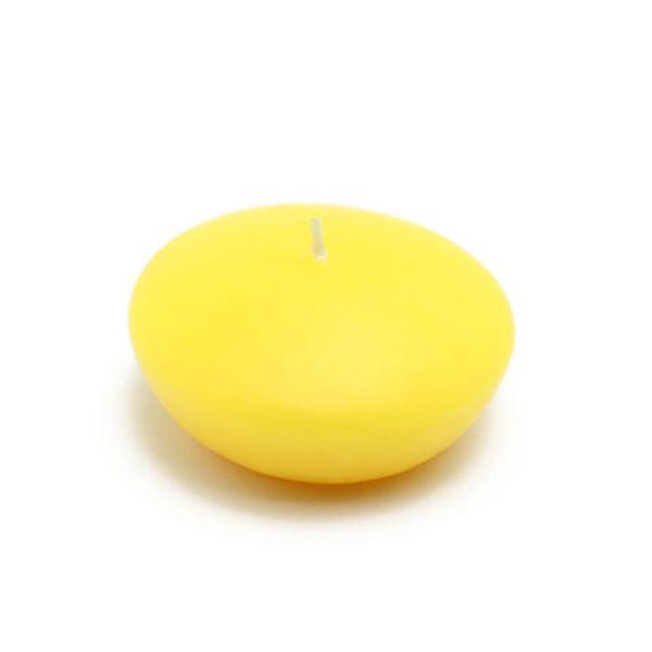 CFZ-049-6 3 in. Floating Candles&#44; Yellow - 72 Piece