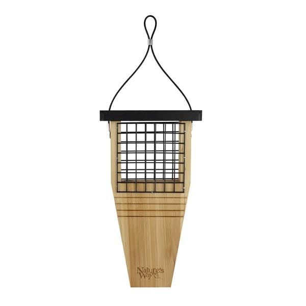 Cedar Suet Tail Bird Feeder