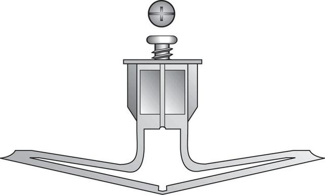 0.38 in. Toggle Plastic Wall Anchor with Screw - Medium - Card of 10- pack of 5