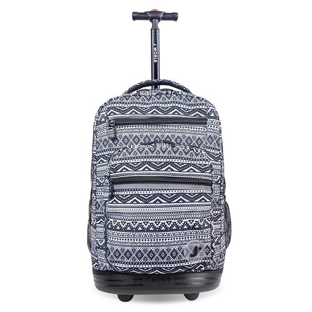 RBS-19 TRIBAL 39.8 Liter 20 in. Sundance Rolling Backpack with Laptop Sleeve for School & Travel - Unisex - Tribal