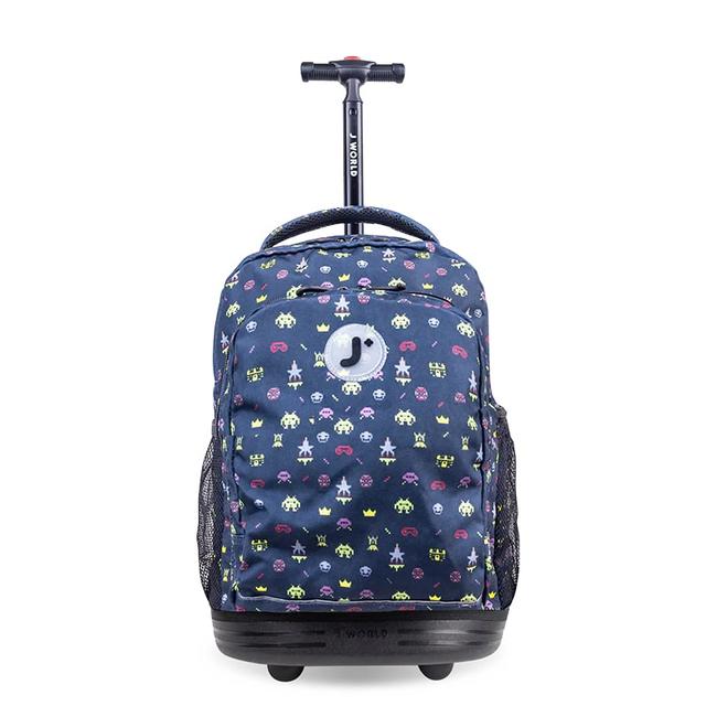 RBS-17 GAME 27.2 Liter 17 in. Sunny Kids Rolling Backpack for School & Travel - Boys & Girls - Game