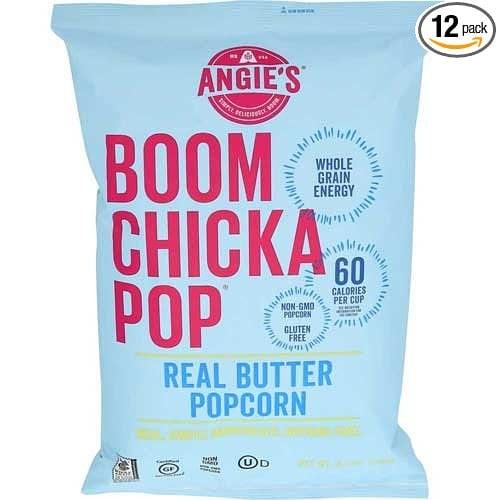 4.4 oz Boom Chicka Pop Real Butter Popcorn, Pack of 12