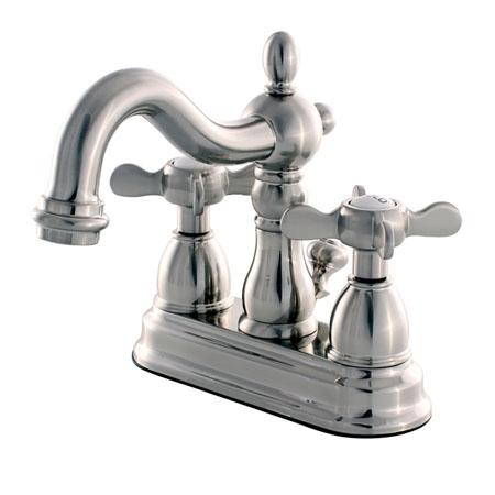 4 in. Centerset Lavatory Faucet with Retail Pop-Up - Satin Nickel
