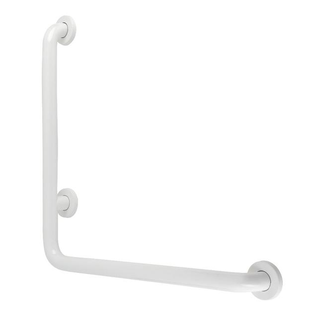 24 x 24 in. L-Shaped Grab Bar - Right Hand, White