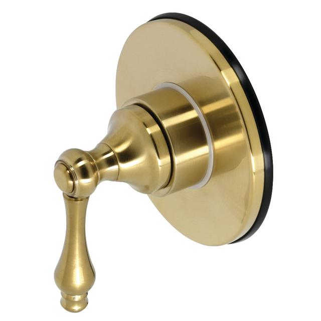 3 Way Diverter Traditional Valve with Trim Kit&#44; Brushed Brass