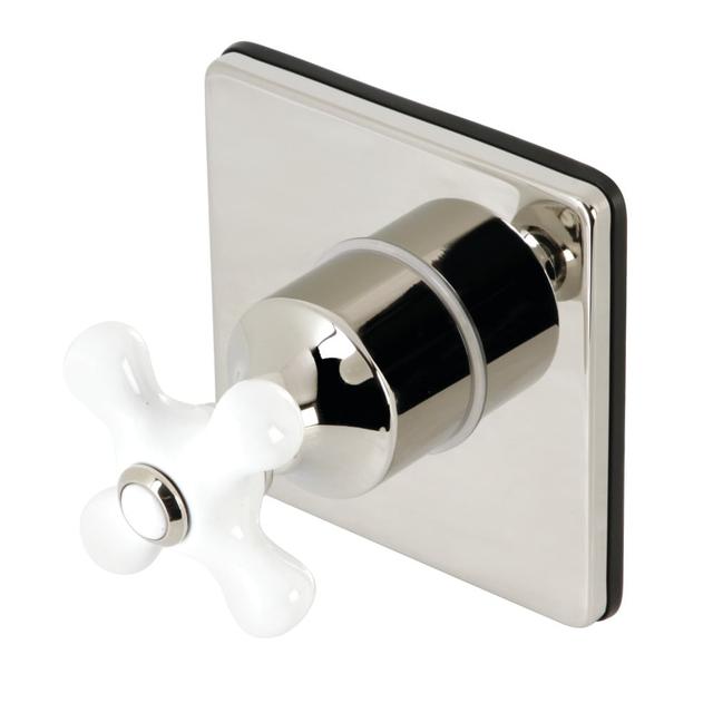 3 Way Diverter Valve with Trim Kit, Polished Nickel