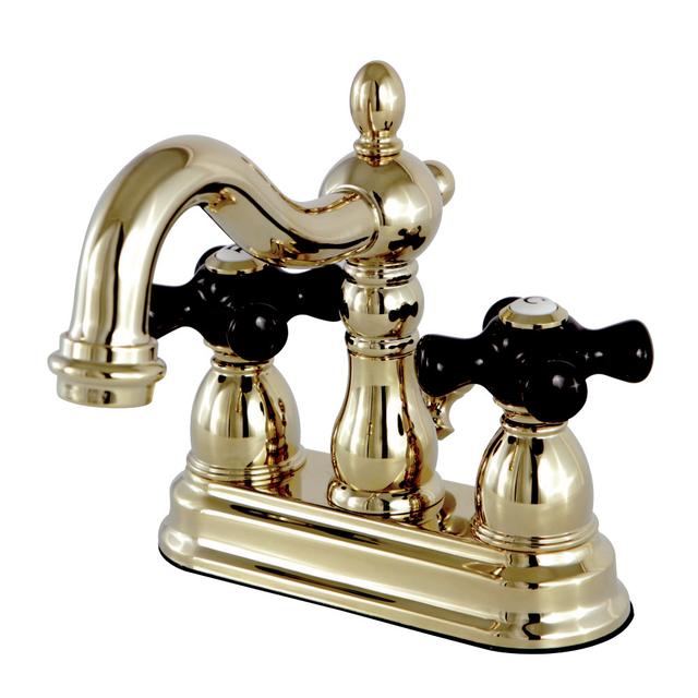 KS1602PKX 4 in. Centerset Bathroom Faucet, Polished Brass