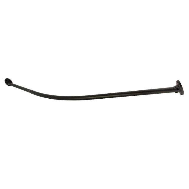 CC7215 72 in. Edenscape Stainless Steel Single Curved Shower Curtain Rod&#44; Oil Rubbed Bronze