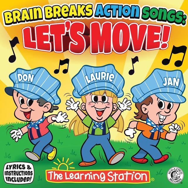 KUB2200CD Brain Breaks Action Songs-Lets Move Song CD for PK & Up Grade