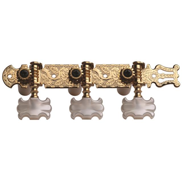 Classic Lyra Tuning Machines Guitar&#44; Gold