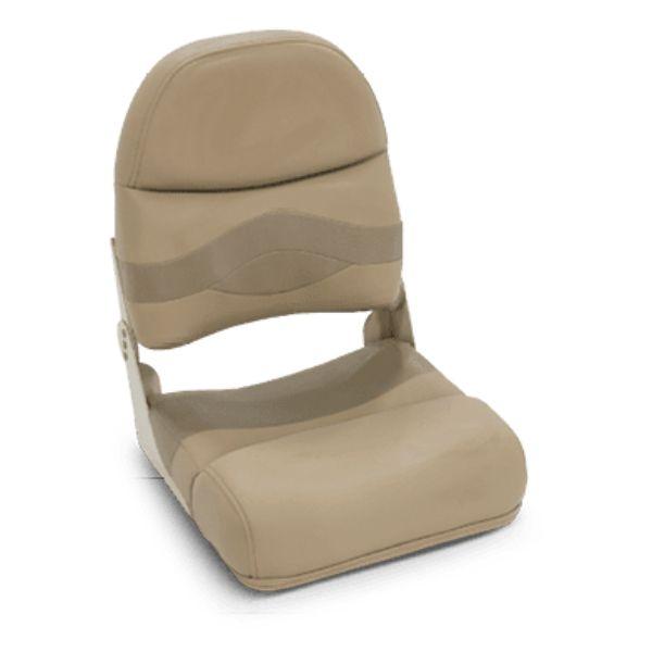 803545 Fold Down Seat Pontoon Boat Seat&#44; Charcoal