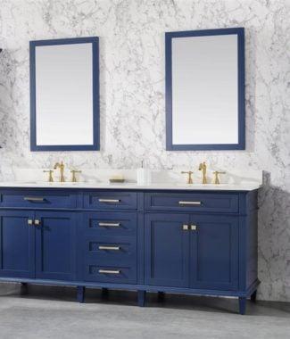 30 in. Bathroom Vanity&#44; PVC - Blue