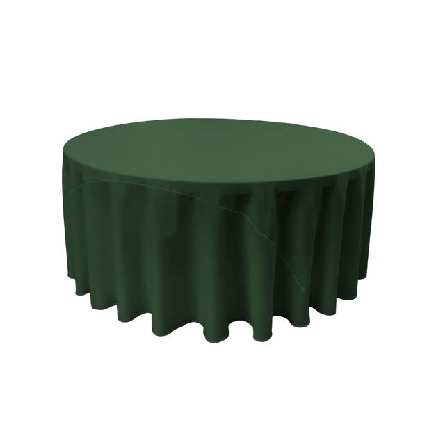 TCpop108R-GreenHuP20 Polyester Poplin Tablecloth, Hunter Green - 108 in. Round