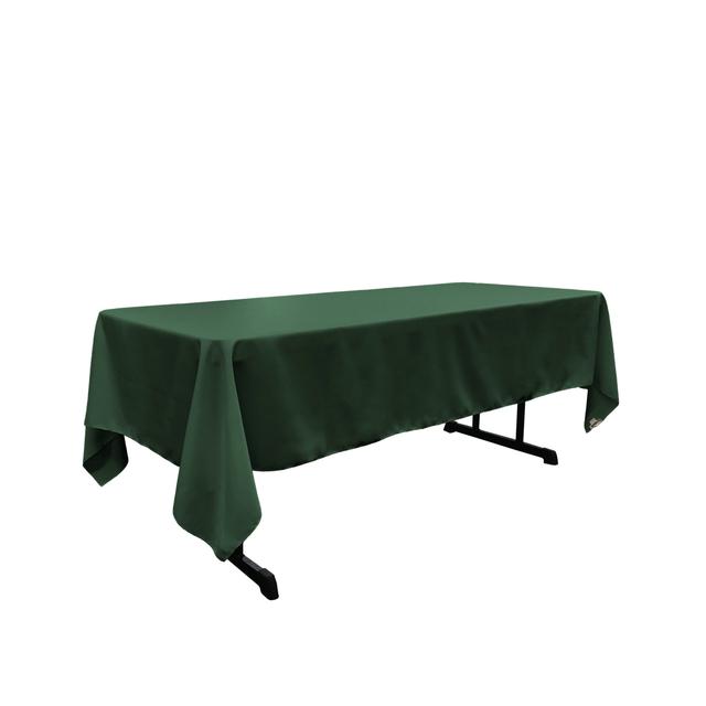 TCpop60x120-GreenHuP20 Polyester Poplin Rectangular Tablecloth&#44; Hunter Green - 60 x 120 in.
