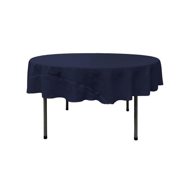TCpop72R-NavyP72 Polyester Poplin Tablecloth&#44; Navy - 72 in. Round