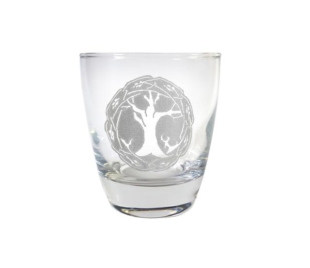 LBTL01 10 oz Tree Of Life Engraved Lowball Glass