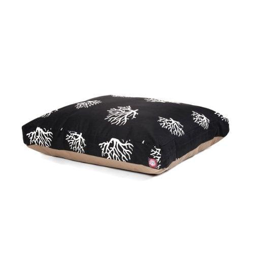 36 x 44 in. Coral Rectangle Pet Bed - Black