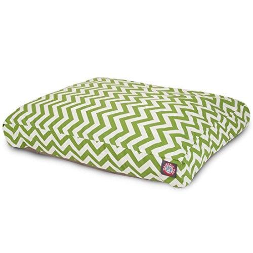MajesticPet 788995502234 36 x 44 in. Zig Zag Rectangle Pet Bed, Sage