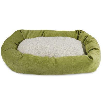 MajesticPet 788995542506 32 in. Villa Sherpa Donut Pet Bed, Fern