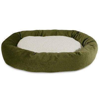 52 in. Villa Sherpa Donut Pet Bed - Fern