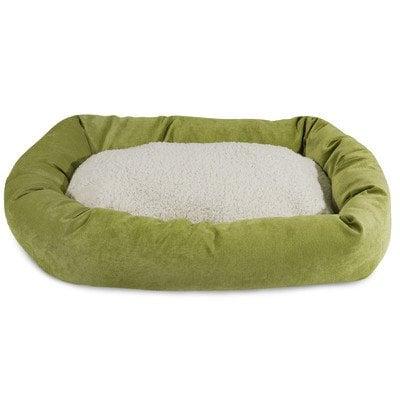40 in. Villa Sherpa Donut Pet Bed - Aubergine