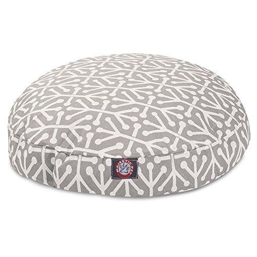 MajesticPet 788995510789 42 in. Aruba Round Pet Bed, Grey - Large