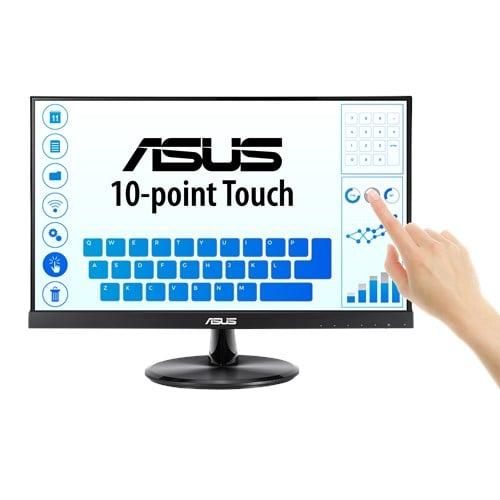 21.5 in. Widescreen USB Touchscreen LED LCD Monitor with Speakers - Black