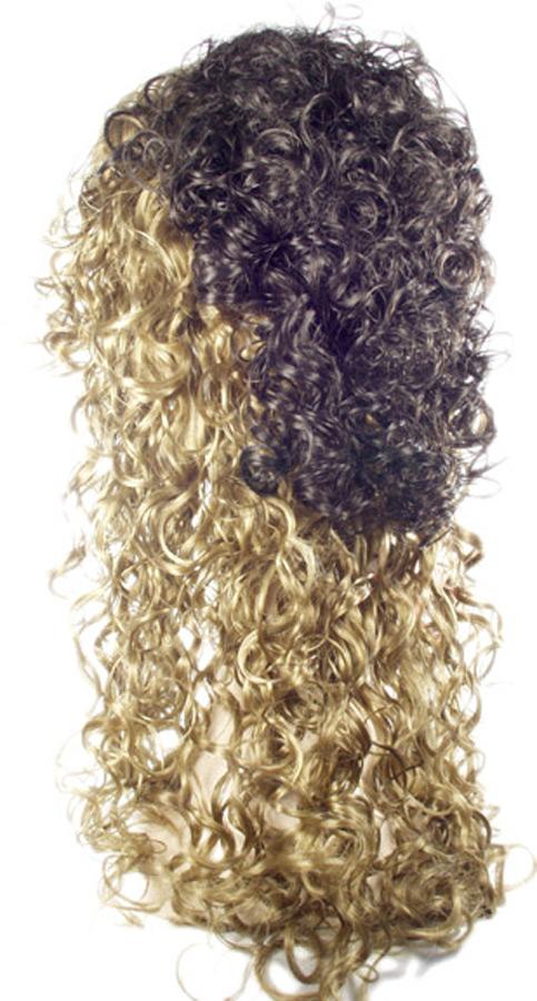 Curly Fall Light Brown 10 Wig Costume - Brown