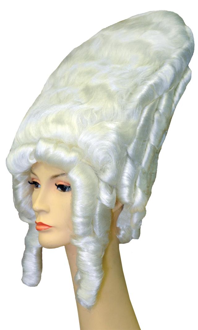 Madame De Pomp Regal White Wig Costume - White